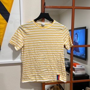 Kule The Modern Tee in Cream/Marigold XS